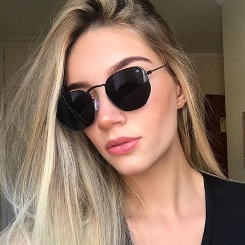 Ray-Ban Black Hexagonal Sunglasses